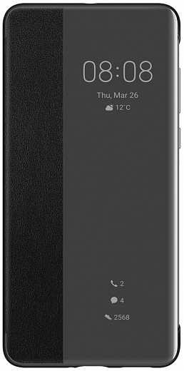 Чехол-книжка Smart View Flip Cover для Huawei P40 (черный)